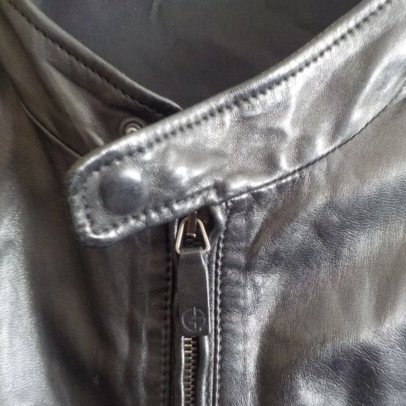 Giorgio Armani Borgo Jacket Size 56 Lamb Leather - Picture 7 of 9